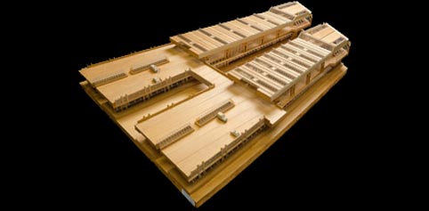 Model für das Verkehrsmuseum Nürnberg vom Bahnhof Kassel Wilhelmshöhe